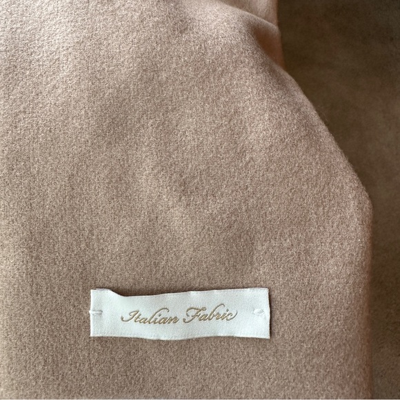 NWT Ted Baker London Wool Cashmere Blend Camel/Tan Wrap Coat w/Belt, Size 2 - Picture 10 of 16